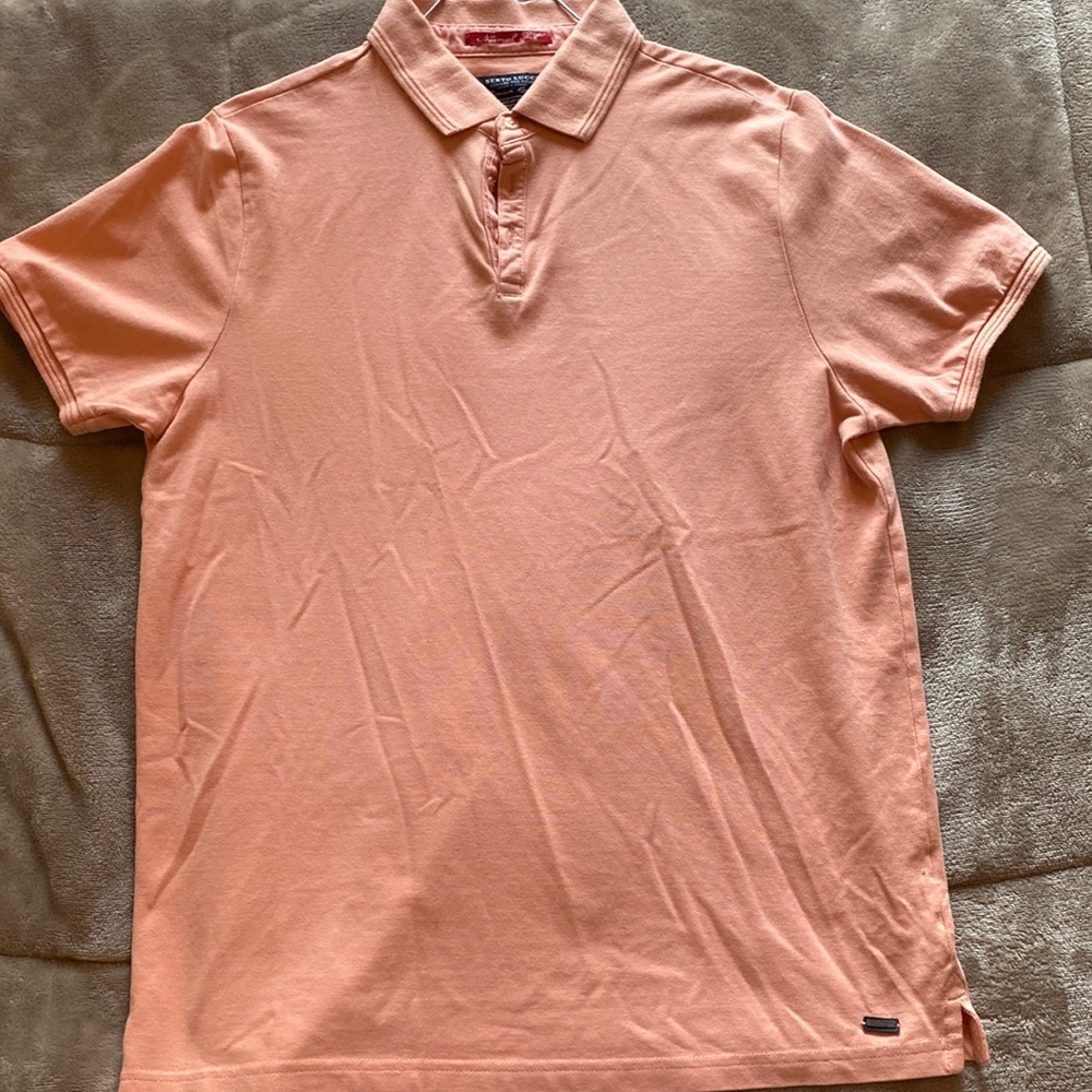 Salmon polo shirt L